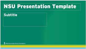 Presentations The approved