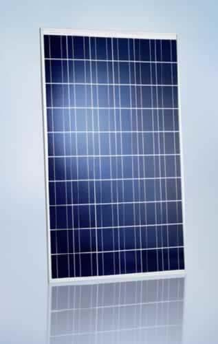 A flat solar module Schott Poly 240 60 cells in series 240 W nominal power 30.4 V 7.