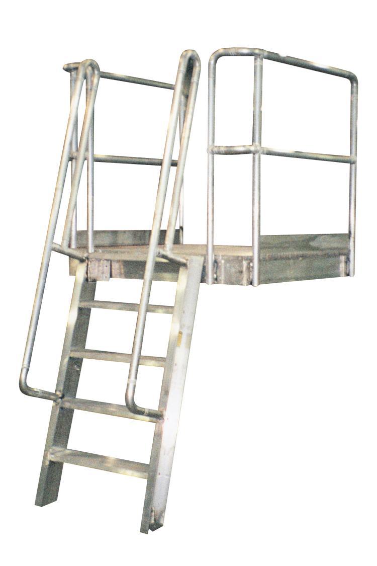 Ships Ladders Neither OSHA nor ANSI addresses this product specifically therefore, vertical ladder codes are applied when possible. Ships Ladders can not exceed vertical climb of 20 feet.