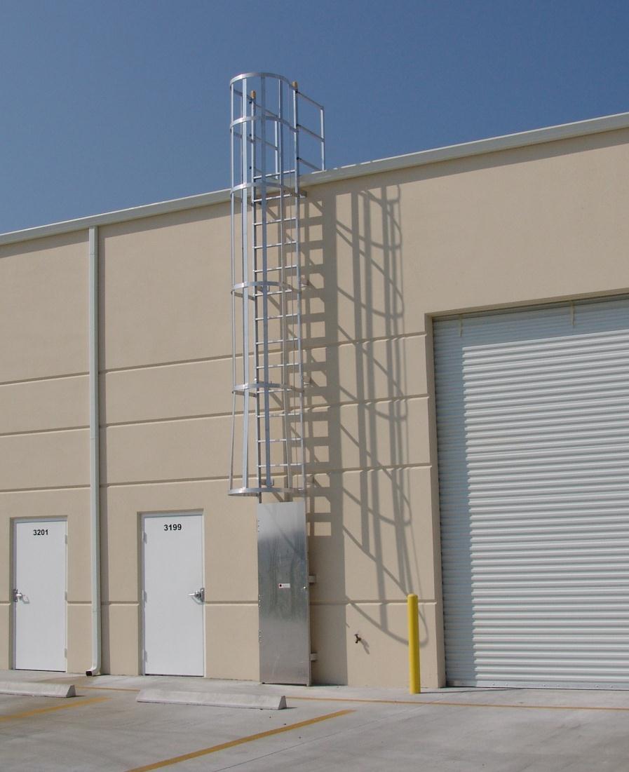 Fixed Vertical Ladder Applications (Indoor or Outdoor) Roof Access