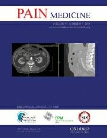 P AI N M EDI CI N E Pain Medicine Pain Medicine is the official journal of the American Academy of Pain Medicine, the Faculty of Pain Medicine of ANZCA, and the Spine Intervention Society.