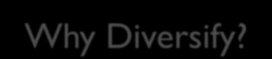 Why Diversify?
