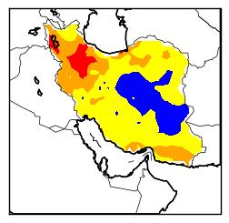 Historical evolution of drought in Iran 1995 1996 1997 1998 1999 2000 In 2007, Iran exported nearly 600,000 t of wheat while producing15 million t In 2009, it was