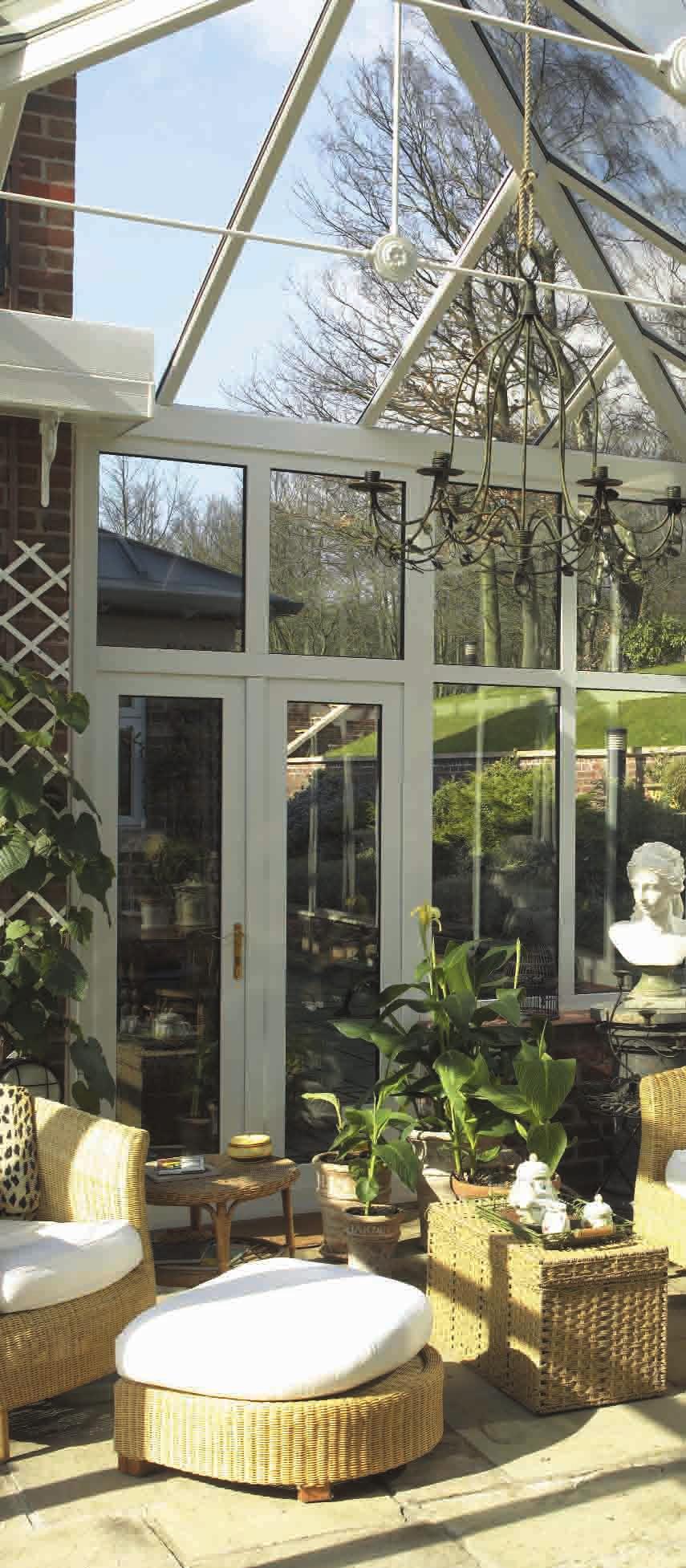 C onservatories P eople choose a double glazed PVCu conservatory to extend their home to provide extra space maybe for a