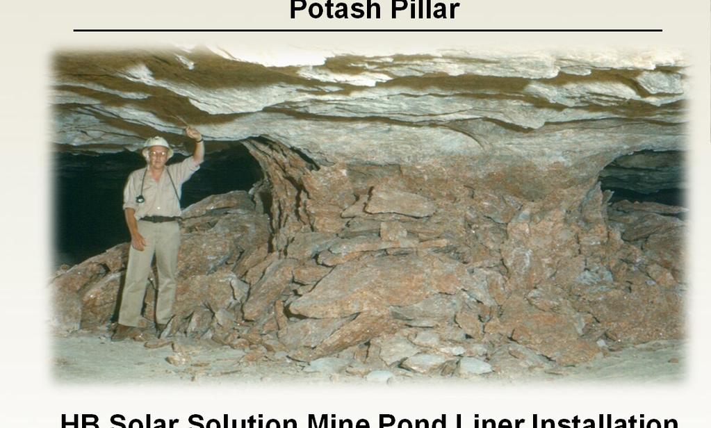 HB Solar Solution Mine Production Growth through Incremental Low-Cost Tons Construction commenced in March 2012 Potash Pillar Invested $60.