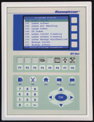 Special Features The key pad facilitates production-, programming- and diagnosis mode.