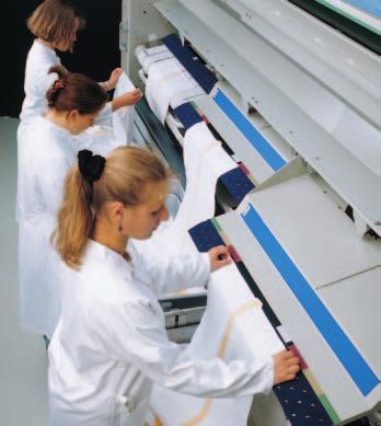 By integrating the Kannegiesser MIS-system into the machine, quality assurance parameters (e.g. spreading plates, folding formats, overlapping etc.