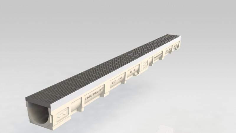 8 Aquadrain Drainage Channel Systems Galvanised Series Aquadrain galvanised series polymer concrete channels come complete with galvanised edge rails and a great range of galvanised grates to choose