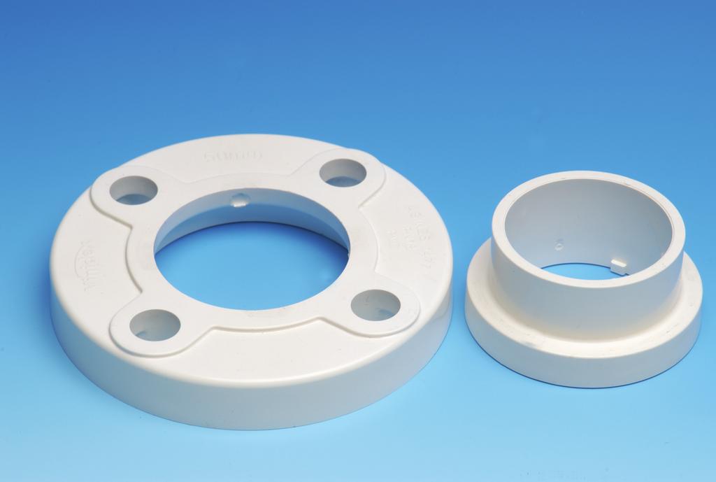 PVC Stub Flanges & Backing Rings Australian Made for the pressure pipe market Quick Alignment No