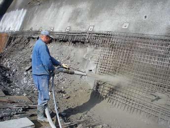 In addition to shotcrete repair materials, our company also manufactures dry concrete and repair mortars with graded 0 to 0.4, 0 to 0.2, and 0 to 0.3 in.