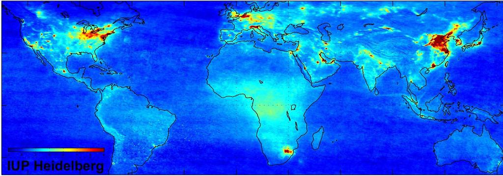 Global mean tropospheric nitrogen dioxide (NO 2 ) vertical