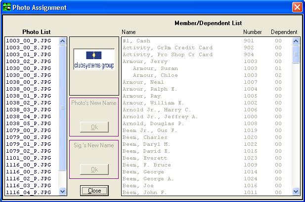 User Guide ClubConnect Accounts Receivable Photos ClubConnect Accounts Receivable allows you to include electronic member photograph and signature files within the member s information.