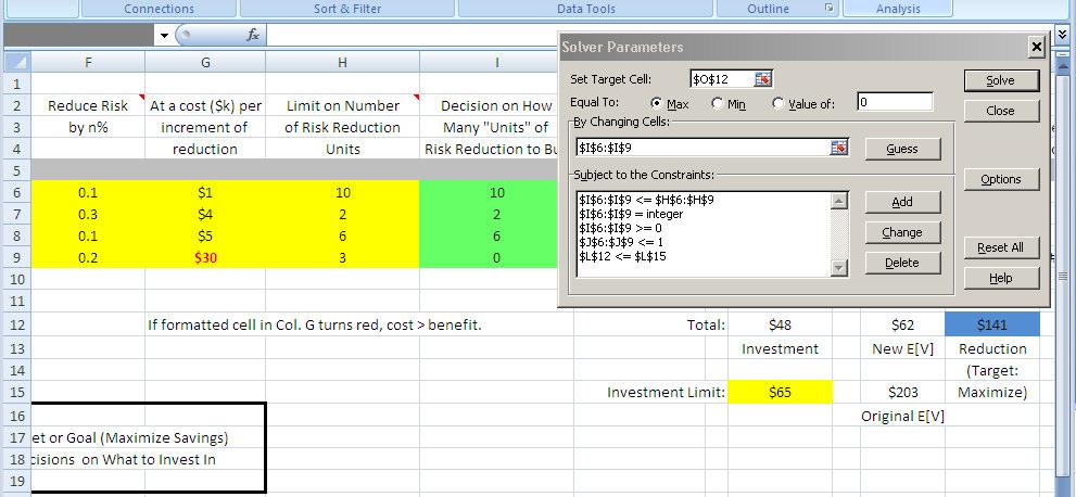 Example Now we re ready to solve the problem Select the Data tab Click the Solver selection
