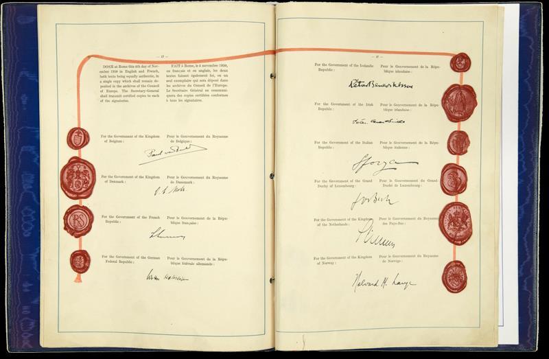 THE EUROPEAN CONVENTION ON HUMAN RIGHTS Signed