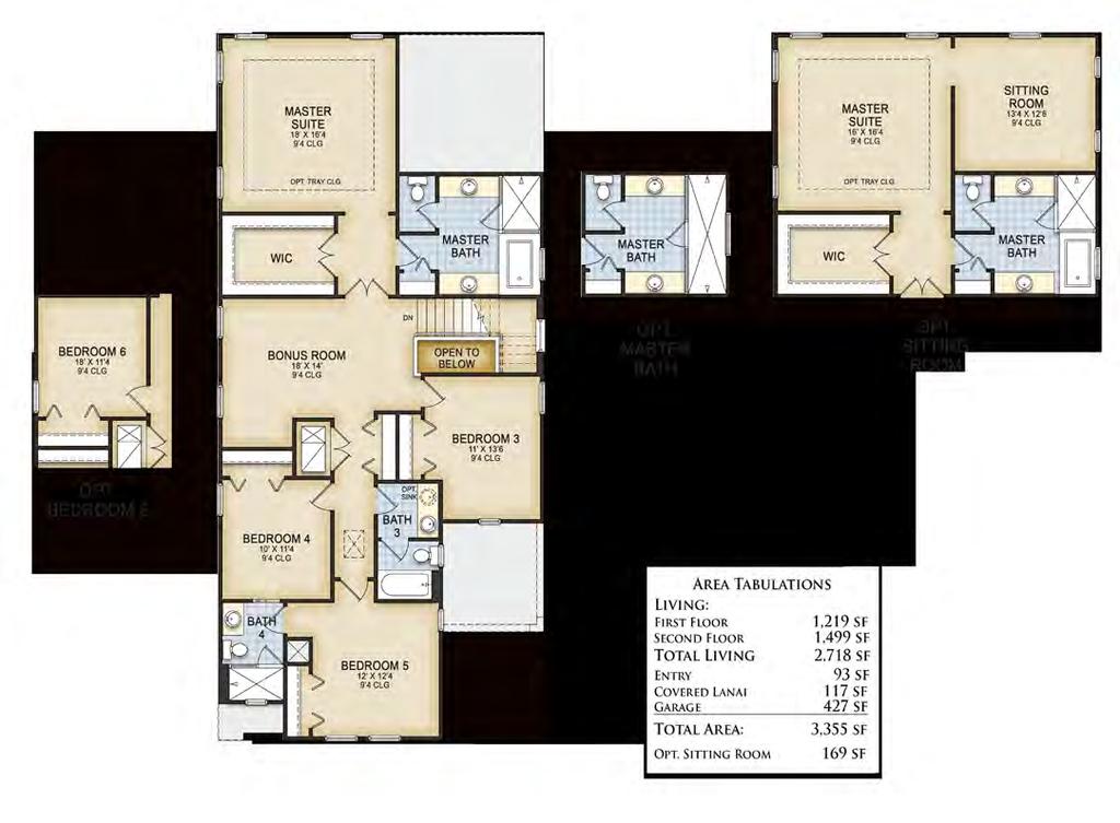 Tuscany Collective Series Tuscany Second Floor 5 bed 4.5 bath 2 car garage 2,718 sq. ft.