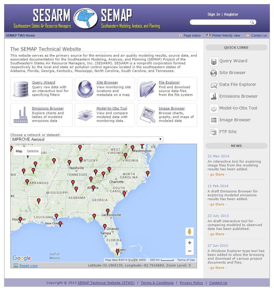 NPS Air Quality Conditions & Trends Tools (nps.