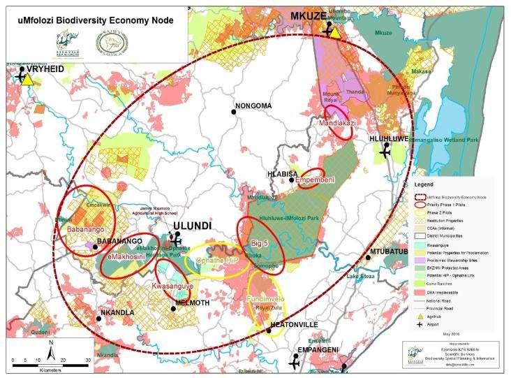 Restituted/communal areas unlocked for wildlife economy 45,900ha CBA protected 34,100ha Protected area expansion 42,800ha Savings in PA expansion - proclamation of communal land R282 mil Leveraged