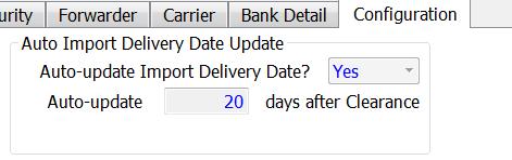 Import Workflow Processes Process Description Run Via Auto-Update Date Of Delivery The DOD (Date of Delivery) Event and Milestone will be completed when: An actual delivery date is entered when a