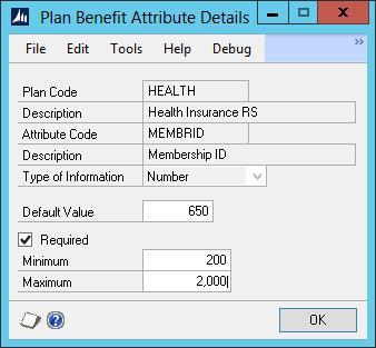then you can set the value to From Plan Attribute. The system will then take these values from the Plan itself.