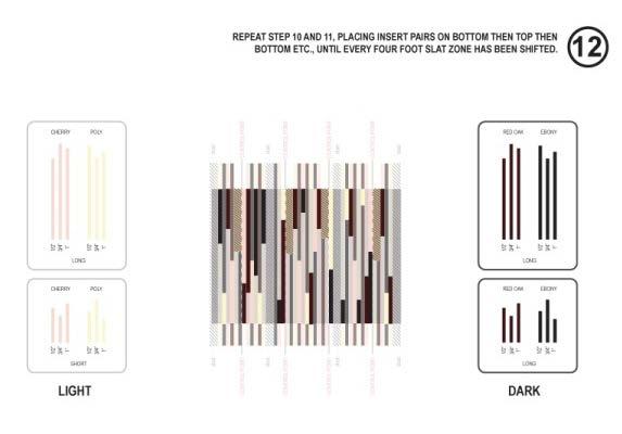 stained scrap Layout pattern for