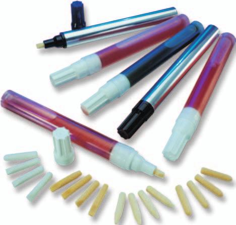 500 SeriesFlow-Seal Pens & Bottles Assembly The pen or bottle is in two parts (cap