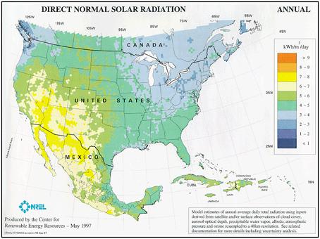 Solar Energy Could Supply ALL of our Energy Needs The solar resources for generating power from concentrating solar power systems is plentiful.