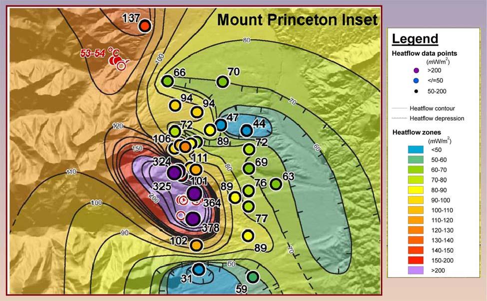 Mt Princeton Area Heat Flow Mt Princeton Heat Flow in the area of Mt Princeton, Chafee County, Colorado 4 Chafee County has been of interest for geothermal exploration for over 35 years.