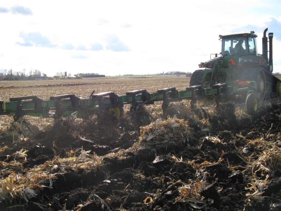 Tillage and Microbes Buried residue is exposed to greater MO activity Decrease the density