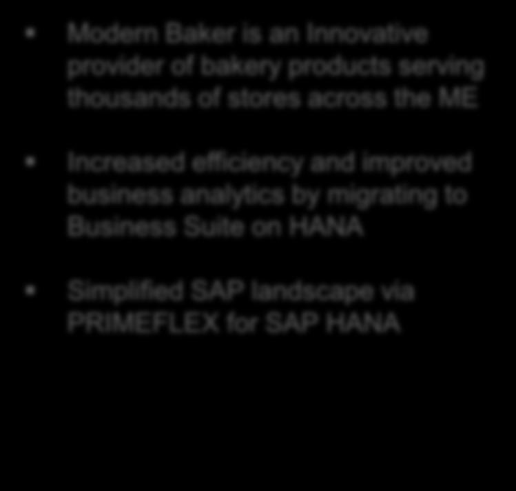 partner for a smooth transition to with HANA Modern Bakery / UAE Modern Baker is an