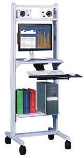 The Stand-up Cart provides a walk-up workstation