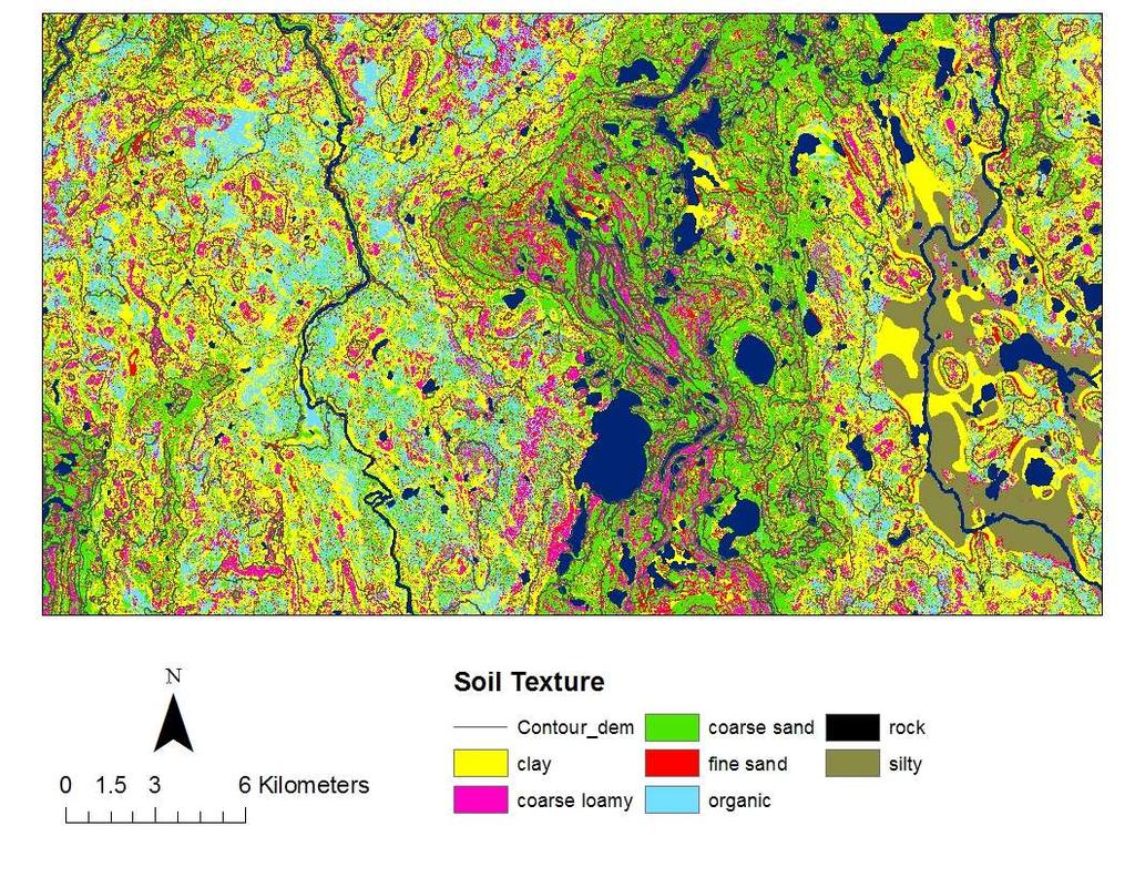 Surface shape (Curvature) Mode of deposition (NOEGTS) Landcover