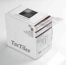 There are two types of TacTiles developed especially for InterfaceFLOR carpet tiles with Graphlex or