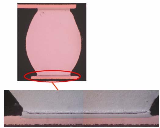Figure 14: Drop test failure analysis of top package joints (ball + SOP) The improved drop results of leg4 vs. leg3 can be explained by considering improved metallurgy.