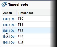 4. Select: o Save to save the Timesheet and display the Timesheet Detail page.