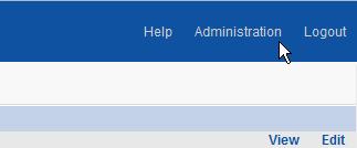 Administration link is visible only if your security profile gives you access to the HR  If the Administration link is not displayed you can