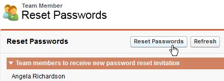 Finding Your Way Around the HR Manager Portal Using Views Reset Passwords Reset Passwords enables you to issue emails with temporary passwords to a group of Team Members so that they can login to