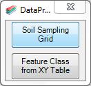 (a) Data Preparation module. Soil Sampling Grid The Soil Sampling Grid creates a feature class containing a net of rectangular cells.
