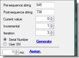 To automatically generate and assign serial numbers do the following: 1. In the Transaction Manager window, click the Serial Number icon on the toolbar. The Serial Number Manager opens.