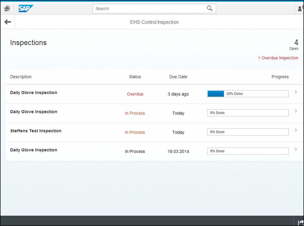 SAP Fiori for foreman Retrieve Safety Information With the transactional app Retrieve Safety Information you can pull and display on your device the entire safety data sheet, specific for the