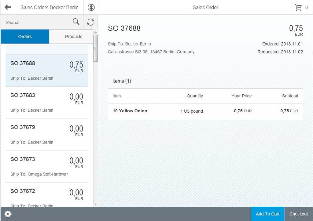 SAP Fiori for sales representative (SD) Create Sales Orders Enables sales rep to create sales order, including the ability to search for previous orders based on customer needs, use the information