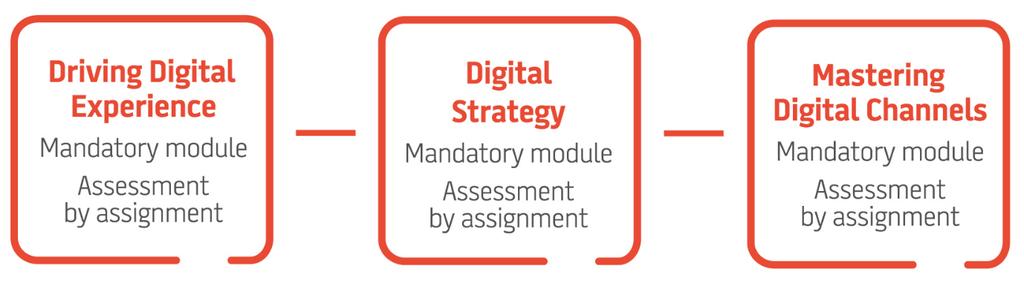 Module Specification: Driving Digital Experience Driving Digital Experience is a 15-credit mandatory module which sits within the suite of Level 6 modules.