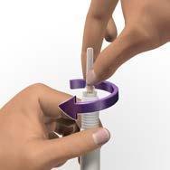 Press the needle onto the AVONEX PEN glass syringe tip (See Figure F).