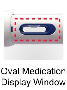 Step 9: Check the oval medication display window and make sure the AVONEX is clear and colorless (See Figure L). You might see air bubbles in the oval display window.