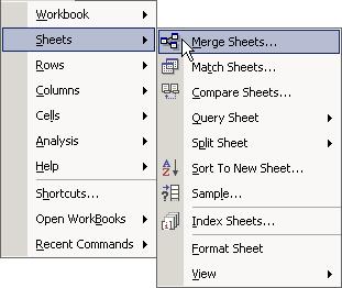 Step Six: In the Select a Sheet to Merge dialog box select the Summary of Invoices Paid as the sheet to merge with.