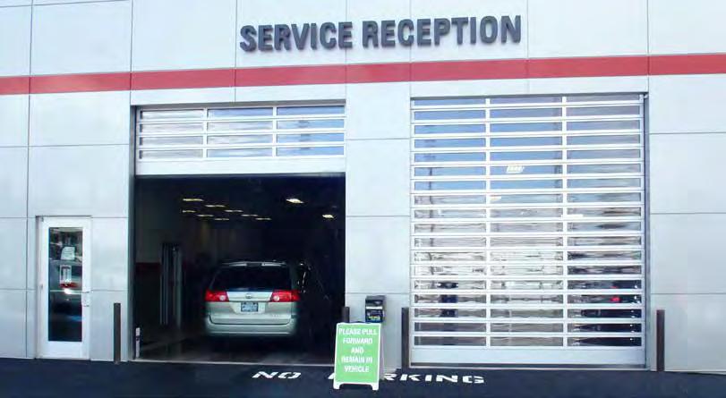 The attractive design is a popular choice of automotive retail facilities for its aesthetic appeal and security.