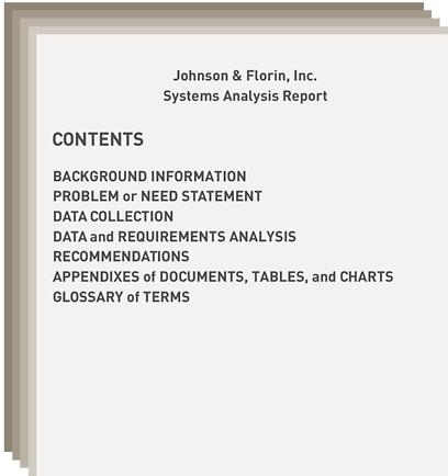 The Systems Analysis Report (con8nued) Figure 12.