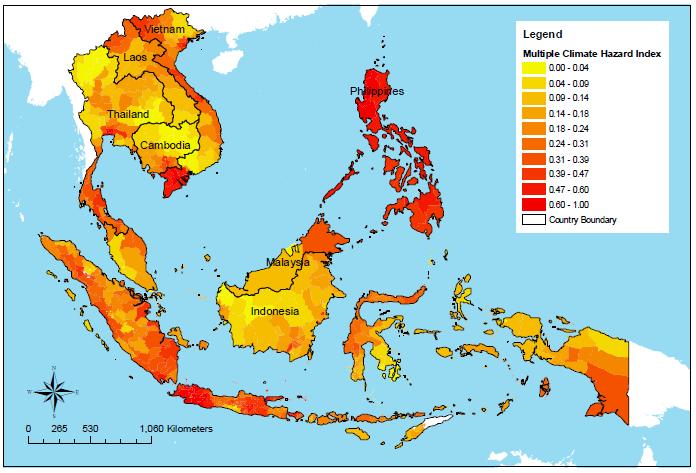 A very recent study on climate change mapping for Southeast Asia, sponsored by the Economy and Environment Program for Southeast Asia (EEPSEA) 4, ranked the Lao PDR as one of the most vulnerable