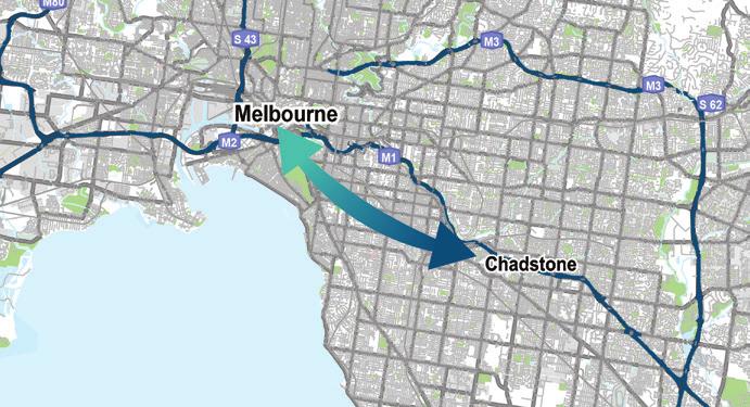 The IPA Transport Metric will highlight and present such measures for a number of key corridors and journeys in each city, for example CBD to airport and CBD to commercial centres (such as Parramatta