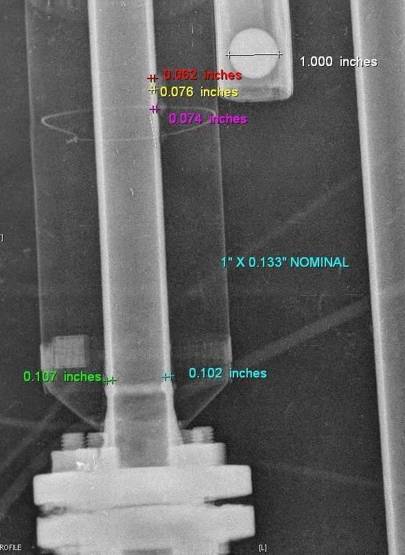 Profile Radiography Great tool for Inspection at Suspect Areas of CUI Not only a Screening Tool but can also Produce Accurate Measurements of Wall Loss
