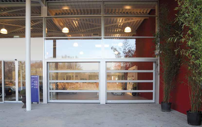 Blank steel bottom section The use of transparent panels gives an overhead door a certain elegance, but in practice, the bottom section of the door often gets